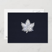 Chroom als leverbaar-koolstofvezel briefkaart (Voorkant / Achterkant)