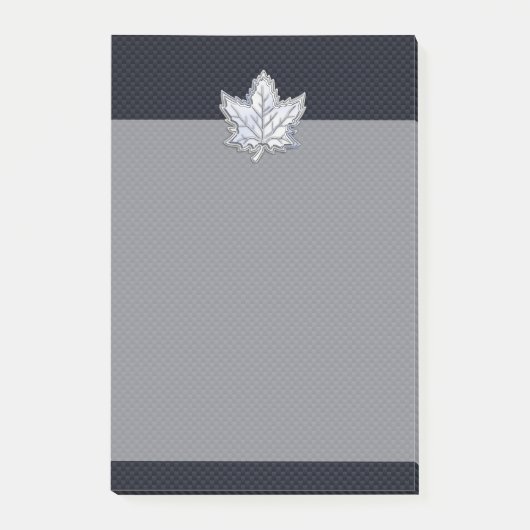 Chroom als leverbaar-koolstofvezel post-it® notes (Voorkant)