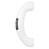 Chroom als Pi-symbool - Carbon Carbon Print Keramische Kastgreep (Zijkant)