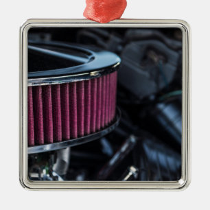 Chroom luchtinlaat metalen ornament