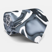 Chroom metaalstroom stropdas (Opgerold)