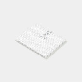 Chroom on White Knitting Ribbon Awareness Print Post-it® Notes (Schuin)