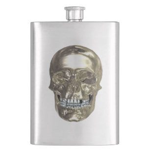 Chroom Schedel Fles Flacon