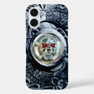 CHROOM SKULL MET FANTASIE GRIFFIOENEN iPhone 16 HOESJE