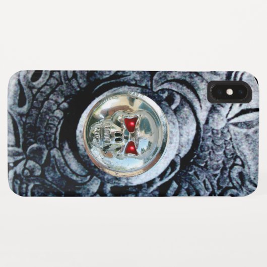 CHROOM SKULL MET FANTASY GRIFFINS Case-Mate iPhone CASE (Achterkant (horizontaal))