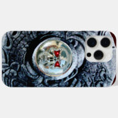 CHROOM SKULL MET FANTASY GRIFFINS Case-Mate iPhone CASE (Achterkant (horizontaal))