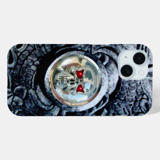 CHROOM SKULL MET FANTASY GRIFFINS Case-Mate iPhone CASE (Achterkant (horizontaal))