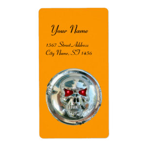 CHROOM SKULL Yellow Etiket