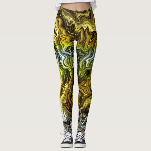 Chroom Vloeibare Metaalachtige Goud Zilver Koel Leggings