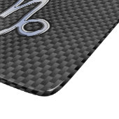 Chroom zoals Capricorn Sign Black Carbon Fibre Snijplank (Hoek)