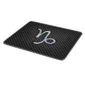 Chroom zoals Capricorn Sign Black Carbon Fibre Snijplank (Hoek)