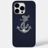 Chroomanker op koolstofvezel afdrukken Case-Mate iPhone case (Achterkant)