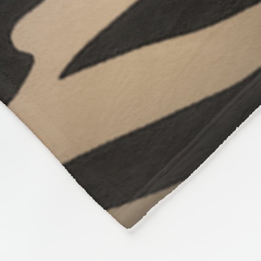 Chroomeffect Zebra afdrukken Fleece Deken (Hoek)