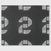 Chroomgetal nummer twee — Verpakkingspapier Cadeaupapier (Vlak)