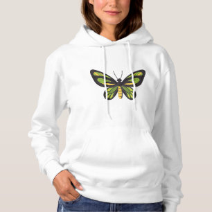 chroomvlinder in geel en groen hoodie