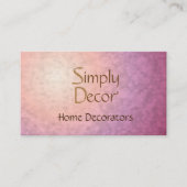 Chroze Oranje binnenste decorator Visitekaartje (Voorkant)