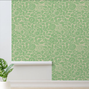 chrysant bloemmotief behang