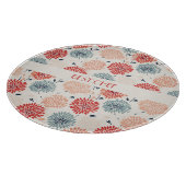 chrysant motief japans patroon snijplank (Hoek)