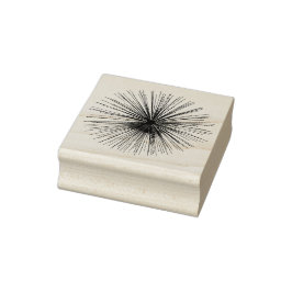 Chrysant vuurwerk 	rubberstempel