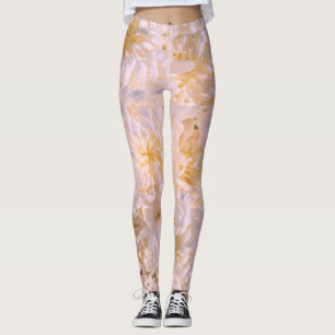 chrysantbloem leggings