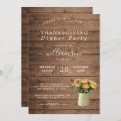 Chrysantememum Floral Thanksgiving Kaart (Voorkant / Achterkant)