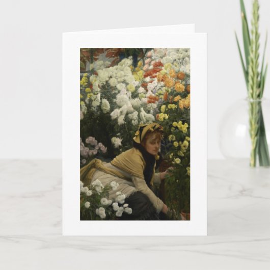 Chrysanten (bloemverkoper) kaart (Voorkant)