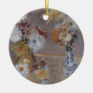 Chrysanten door Gustave Caillebotte Keramisch Ornament
