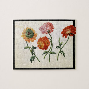 Chrysanten (m/v op papier) legpuzzel
