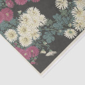 Chrysanthema en stromend water van Ohara Koson Tissuepapier (Detail)