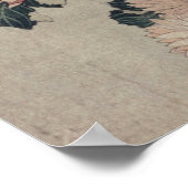 Chrysanthema (kleurenhoutblok) poster (Hoek)