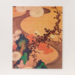 Chrysanthema met gesteente (1760) legpuzzel