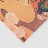 Chrysanthema met gesteente (1760) tissuepapier (Detail)