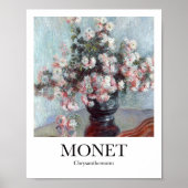 Chrysanthema van Claude Monet Poster (Voorkant)