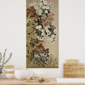 Chrysanthema van meester I-nen Seal Poster (Keuken)