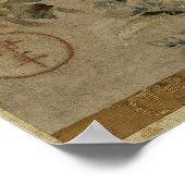 Chrysanthema van meester I-nen Seal Poster (Hoek)