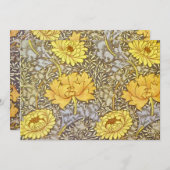 Chrysanthema van William Morris Kaart (Voorkant / Achterkant)