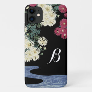 Chrysanthema's, stromend water, Japanse Floral iPhone 11 Hoesje