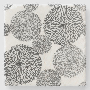 Chrysanthema's van de Japanse School Stenen Onderzetter