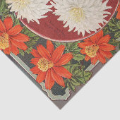 Chrysanthema's voor  zaadcatalogus tissuepapier (Detail)