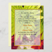 chrysanthème fleurs invitations de mariage (Devant / Derrière)