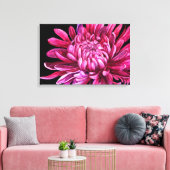 Chrysanthème "l'ouverture" impression sur toile no (Insitu(Salon))