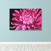 Chrysanthème "l'ouverture" impression sur toile no (Insitu (Plancher de Bois))