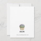 Chrysanthème romantique sur invitation blanc brill (Dos)
