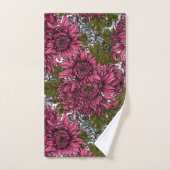 Chrysanthème rose (Serviette à main)
