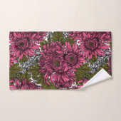 Chrysanthème rose (Serviette à main)