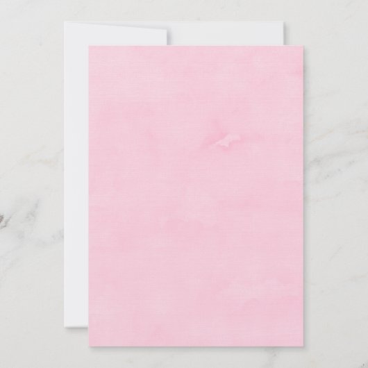 Chrysanthème rose chaud Faire-part de mariage de c (Dos)