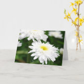 Chrysanthèmes blancs Cartes de voeux (Fleur jaune)