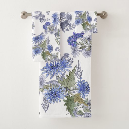 Chrysanthèmes bleus (En situation)
