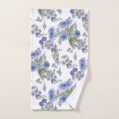 Chrysanthèmes bleus (Serviette à main)