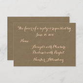 Chrysanthèmes dans une bouteille Cartes RSVP (Devant / Derrière)